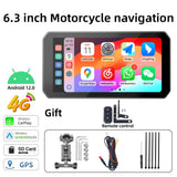 6.3 Inch Waterproof Motorcycle GPS with CarPlay Auto