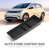 Center Console Storage Box for BYD Dolphin Car Central Lower Layer Storage Tray Organizer Accessories Black Center console bo