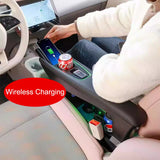 For Leapmotor T03 20-25 Car Leather Armrest Box Central Console Storage Wireless Fast Charging Armrest Organizer Accessories