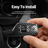 For BMW 5 Series F10 GT (2011-2017) Carbon Fiber Car Steering Column Shifter Cover Gear Shift Lever Auto Interior Accessories