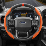 Segmented Suede Steering Cover for Ford Focus