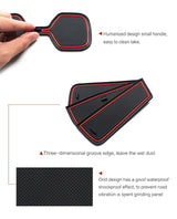Lexus NX 300 350h 450h 2021-2024 Anti-Slip Rubber Gate Slot Mat Accessories Cup Holders Non-slip Pads