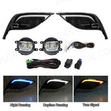 3-Color LED Fog Light DRL Cover for Toyota Camry 2021-2023