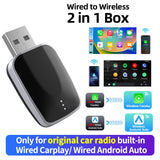 2in1 Wireless CarPlay Adapter for Original Car Radios