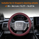 Breathable Leather Steering Wheel Cover for Toyota