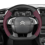 Carbon Fiber Steering Wheel Cover for Citroen C3
