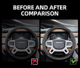 Carbon Fiber Steering Wheel Cover for Land Rover Car Interior Accessory Hocasen