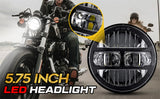 Latest 5.75 Inch Motorcycle LED Headlight for Harley Dyna Softail Sportster 883 XL883 FXCW 5 3/4 inch led motorbike headlamp DRL Angel Eye