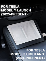 For Tesla Model Y Launch 2025 Model 3 2024 Highland Wireless Charging Silicone Pad Center Control Bottom Mat Car Interior Acc