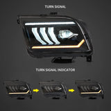 Dual Beam Projector Headlights for Mustang 05-09 Car Interior Accessory Vland