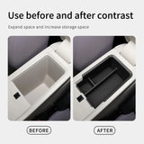 MG 4 MG4 2025+ Central Armrest Storage Box Stowing Tidying Car Tray ABS Organizer Accessories Black Central Armrest Storage B