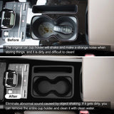 BYD M6 2024 2025 Center Console Cup Holder Shock-Absorbing Storage Tray Tidying Car Accessories Black TPE Center Console Cup