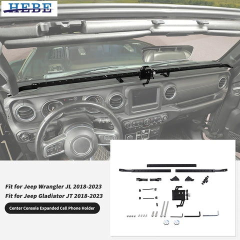 Expanding Console Phone Holder for Jeep Wrangler JL Car Interior Accessory HEBE