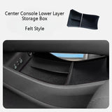 For BYD Seal EV 2022-2025 Center Console Lower Layer Storage Box Segmented Anti-scratch Tray Organizer Accessories