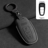 Suede Car Key Case Cover for Audi A6 A4 A7 Q5 A5 A4 B9 Q5 Q7 TT TTS 8S 2016 2017