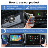 Wireless CarPlay Android Auto Adapter Dongle
