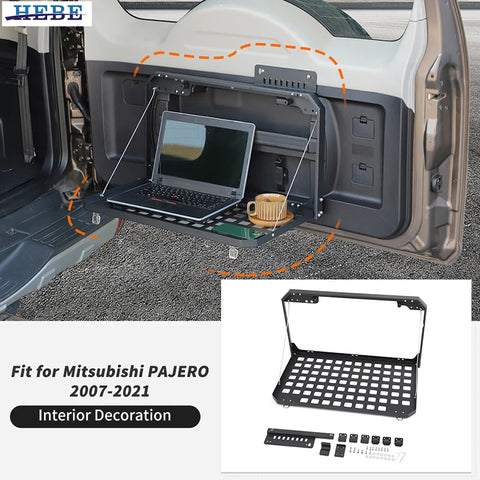 Tailgate Storage Table Rack for Pajero Car Interior Accessory HEBE