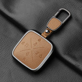 8 Button Aluminum Alloy Goatskin Car Key Case Cover for Zeekr X 001 009 2022 2023