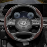 Hyundai Anti-Slip Buckle Suede Steering Wheel Cover