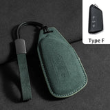 Suede Car Remote Key Case Cover for Volkswagen Golf
