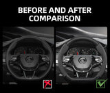 Suede Matte Carbon Fiber Wheel Cover for Skoda Car Interior Accessory Hocasen