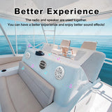 Waterproof Marine Bluetooth Radio System for UTV Boat Car Interior Accessory AKAMATE