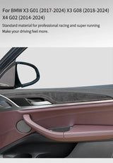 BMW X3 X4 Door Inner Handle Decorative Trim Frame Sticker 4Pcs Alcantara Car Interior Accessory NONE