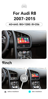 Android 13.0 Multimedia Navigation for Audi R8 2007–2015 Android Head Unit Aotsr