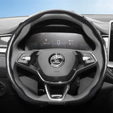Steering Wheel Cover Carbon Fiber for Skoda Octavia