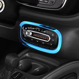 AC Panel Cover Stainless Steel Trim for Smart Fortwo 453 Car Interior Accessory GMUNI