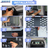 Tailgate Window Storage Rack for Pajero 07-21 Car Interior Accessory HEBE