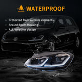 Vland Full LED Headlights for VW Golf Mk7 2012-2017
