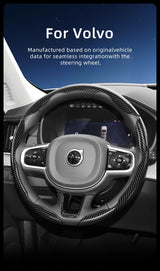Carbon Fiber Texture Wheel Cover for Volvo XC60 Car Interior Accessory Hocasen