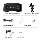 7" Android Head Unit TPMS GPS for Universal Motorcycle