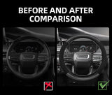 Suede Matte Carbon Fiber Steering Cover for GMC Sierra Car Interior Accessory Hocasen