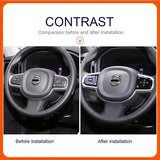 Steering Wheel Sequin Trim for Volvo S90 XC60 V90 S60 Car Interior Accessory LINGLUYANG