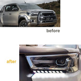 Dual Color DRL Turn Signal for Toyota Hilux Revo 2020 LED Ambient Light MAGIC COLORM