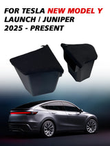 For Tesla New Model Y 2025 Launch Juniper Rear Trunck side Storage Box with Flocking or TPE Lids Covers and Drawstring storag