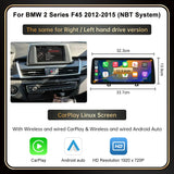 12.3-Inch Wireless CarPlay Multimedia Display for BMW 1 2 Series