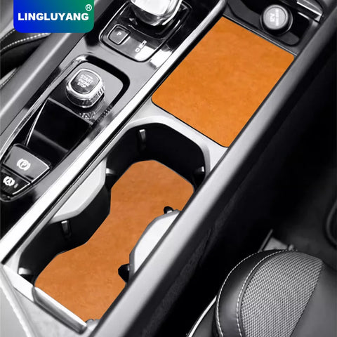 Non-Slip Cup Holder Pads For Volvo S90 2022-2025 Car Interior Accessory LINGLUYANG