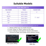 Wireless CarPlay Android Auto Retrofit Kit for Audi MMI 3G CarPlay Retrofit Module ANYFAR