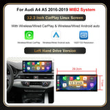 12.3 Inch Linux Multimedia Screen for Audi A4 A5 2016-2019