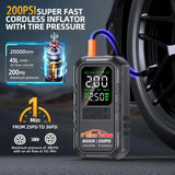 12V 8000A Portable Car Battery Booster with Integrated 200PSI Air Pump, 3000 Cycles, Multi-Mode Light & Wide Compatibility Ju