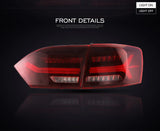 Jetta LED Tail Lights Sequential Red for VW 2011-2014 Car Interior Accessory Vland