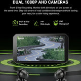 Android Head Unit 1080P Dash Cam for Universal Motorcycle Android Head Unit Aoocci