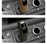 Original Leather Center Gear Shift Knob Cover For Land Rover Lever Shifter Boot Anti Scratch Car Performance Interior Accessory