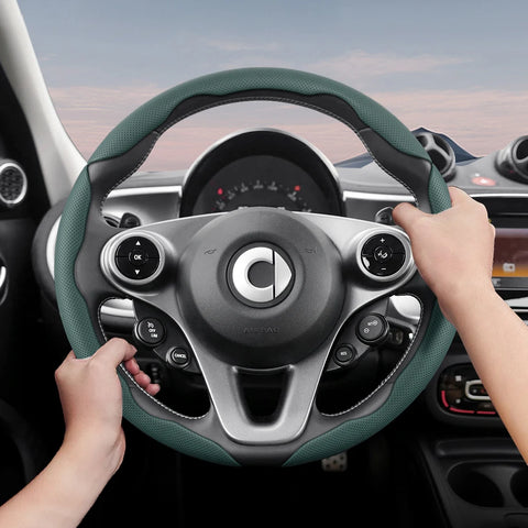 Smart Breathable Faux Leather Steering Wheel Cover Car Interior Accessory Hocasen