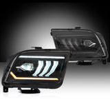 Dual Beam Projector Headlights for Mustang 05-09