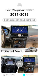 Dual Screen Android Multimedia Player for Chrysler 300C 2011–2015 Android Head Unit Aotsr