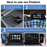 Smart AI Box Wired to Wireless CarPlay 2G+64G Kit CarPlay Adapter AKAMATE
